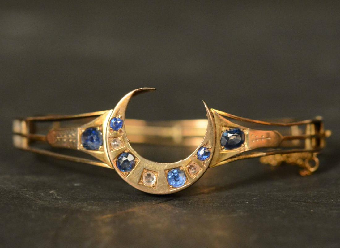 Victorian Unmarked Gold Bangle Bracelet (1 of 5)