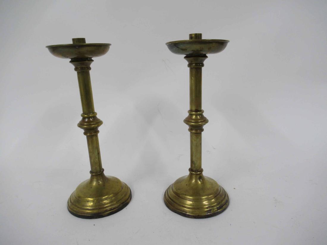 Pair of Brass Altar Candlesticks (1 of 4)