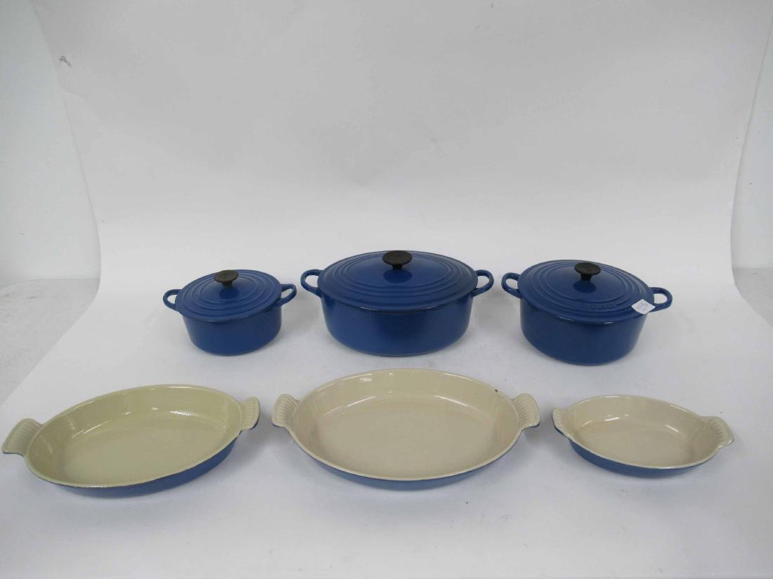 Blue Le Creuset Six Piece Cookware Set (1 of 6)