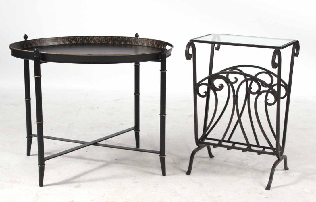 Steel and Glass Top Magazine Rack (1 of 6)