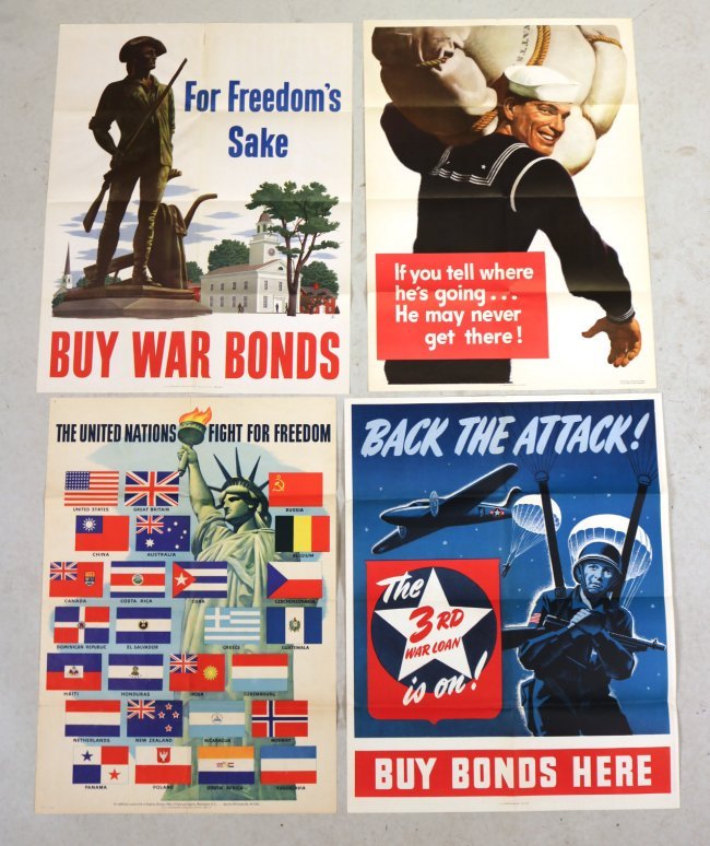 Four World War II Posters (1 of 6)