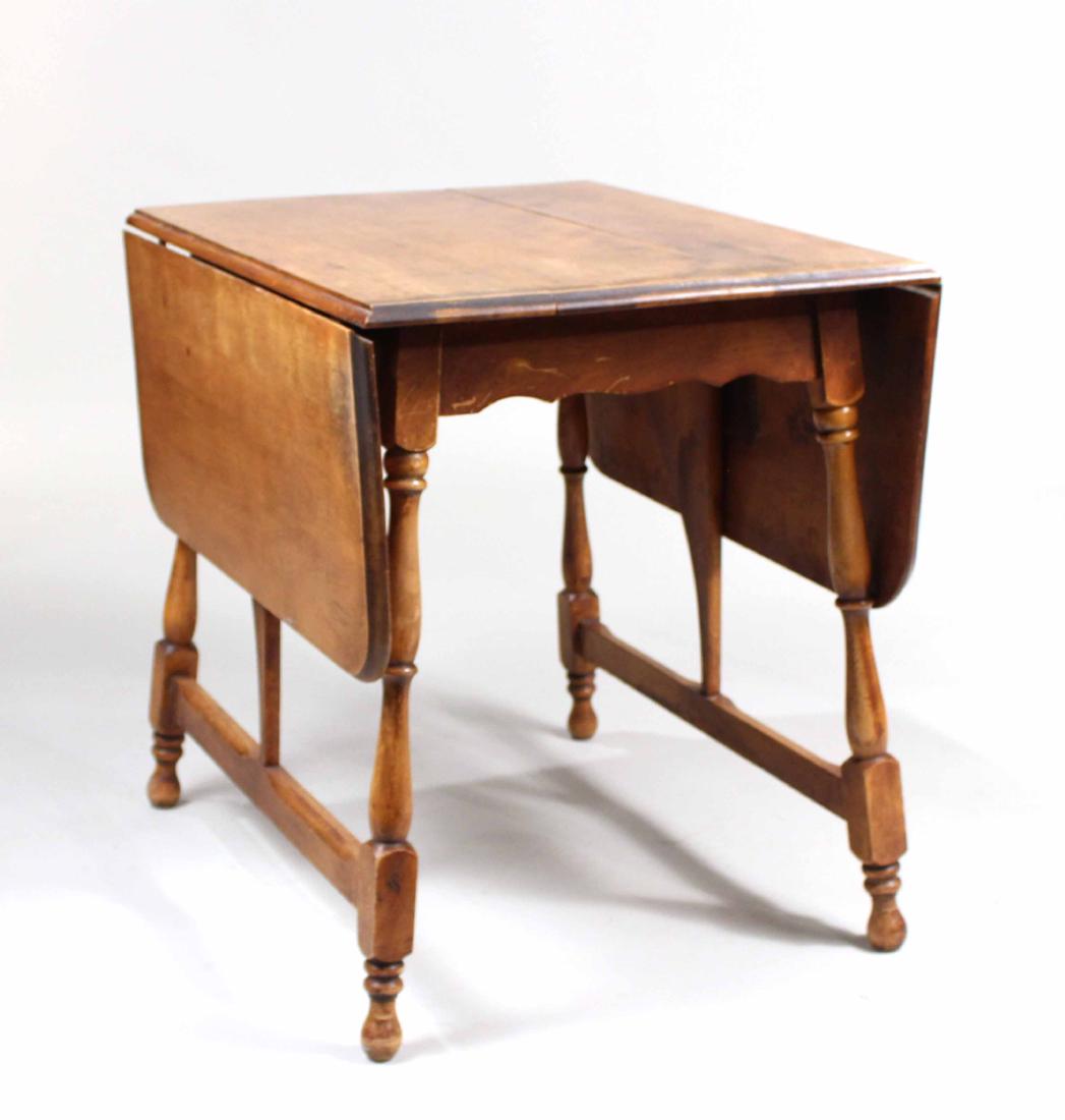 Maple Drop Leaf Table: Closed 29 1/2"h x 29 1/2"w x 23 1/2"d