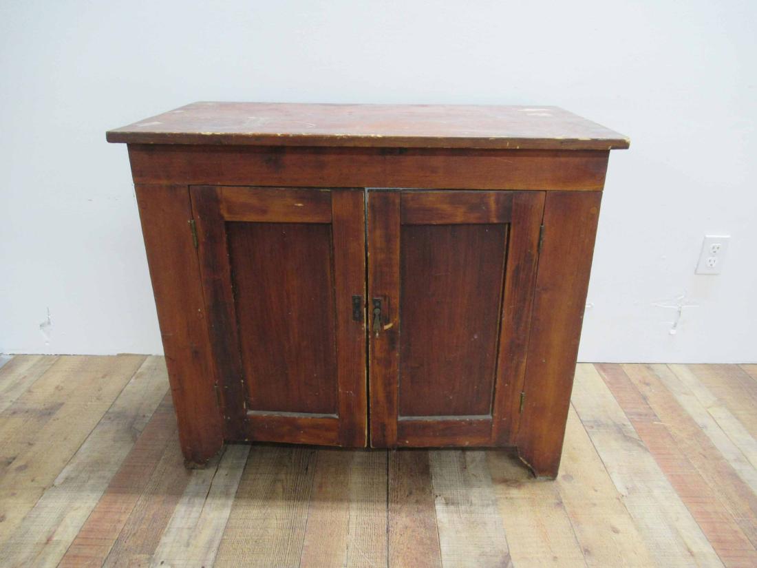 Pine Two Door Low Cupboard (1 of 4)