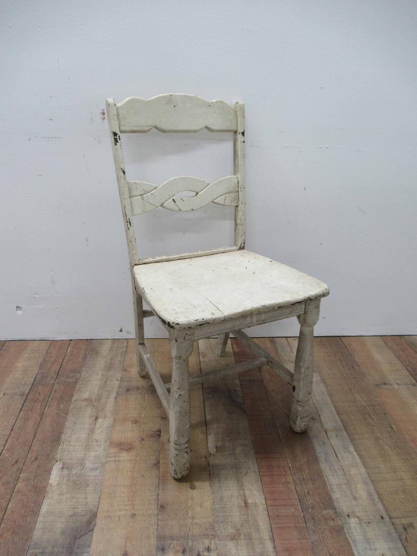 Vintage White Painted Side Chair (1 of 4)