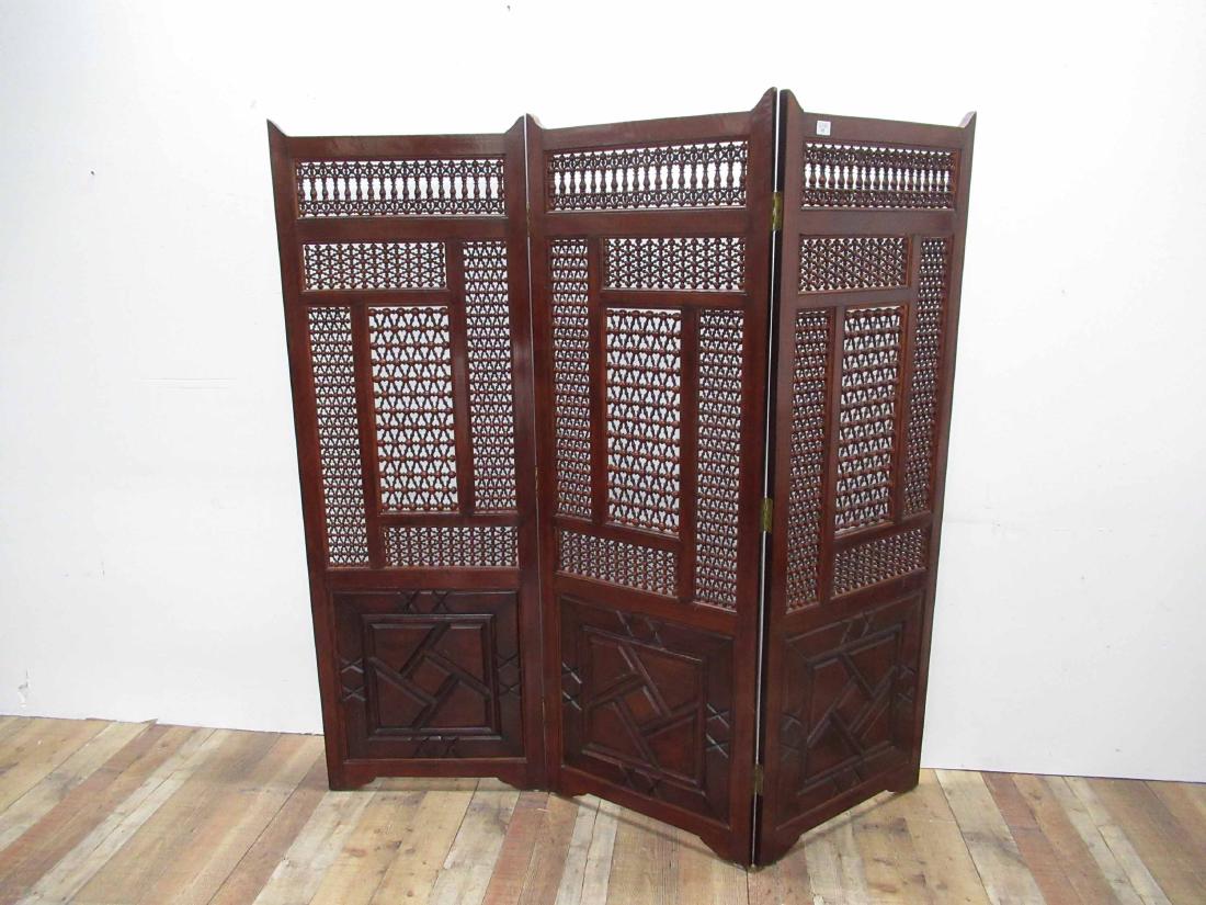 Moroccan Style Hardwood Dressing Screen (1 of 7)