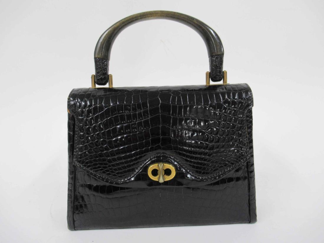 Gucci Black Alligator Handbag (1 of 9)