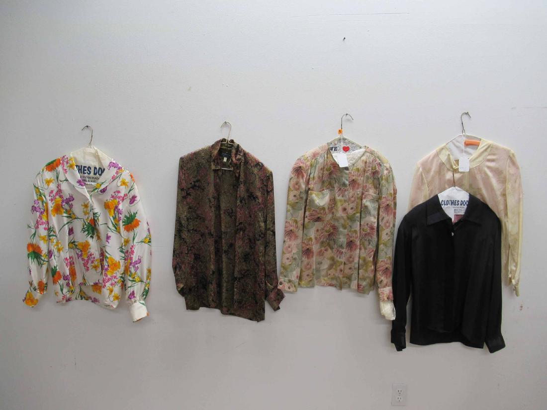 Five Vintage Burberry's Blouses: Size 6