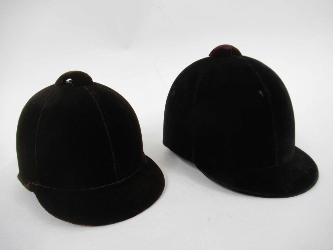 Two Equestrian Velvet Riding Hats (1 of 8)