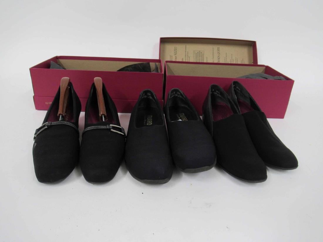 Three Pairs of Munroe Black Lady's Shoes (1 of 8)