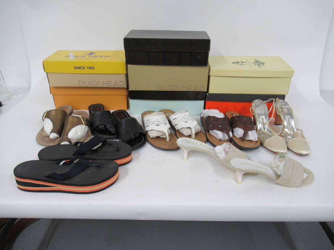 Assorted Group of Lady's Shoes and Sandals: Including Duckhead, Anne Klein, Unisa and Donald Pliner. 8N , 8/12N