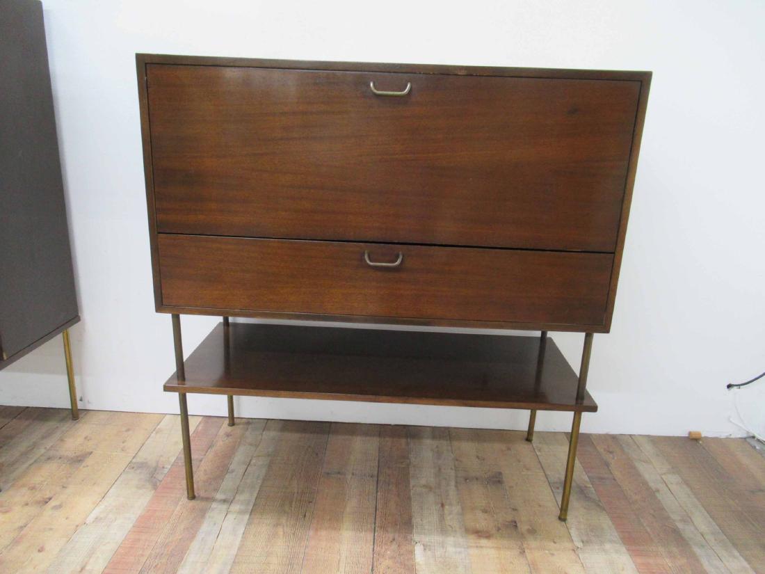 Harvey Probber MCM Liqueur Cabinet: 43 3/4" tall x 41" long x 18" deep