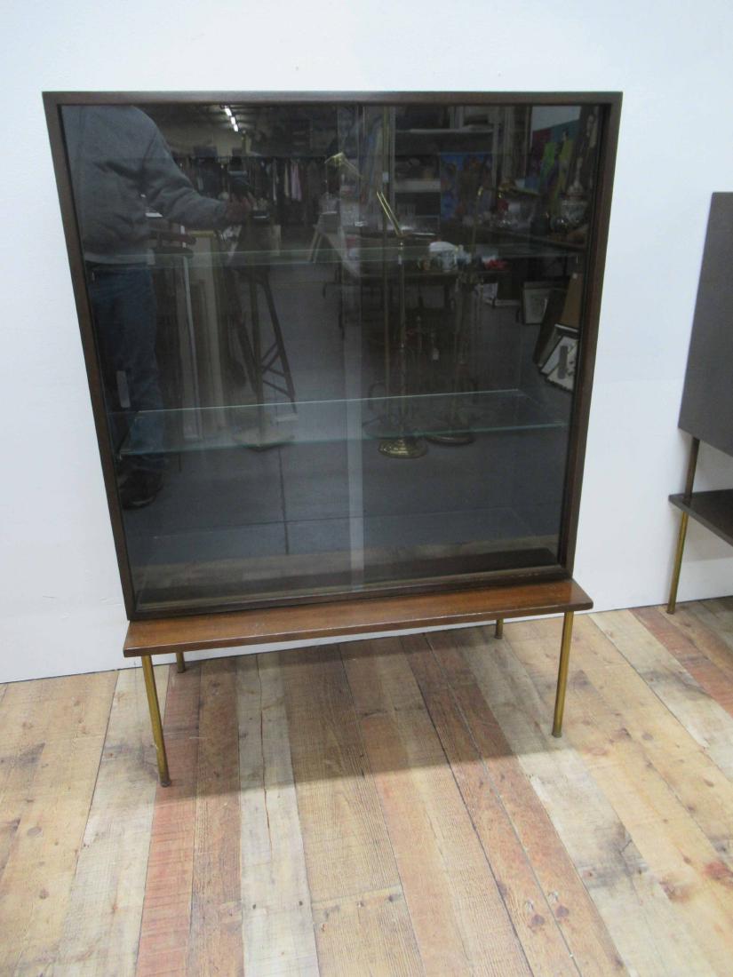 Harvey Probber MCM China Cabinet: In two pieces. measurement of both pieces together 50" tall x 36" long x 14" deep