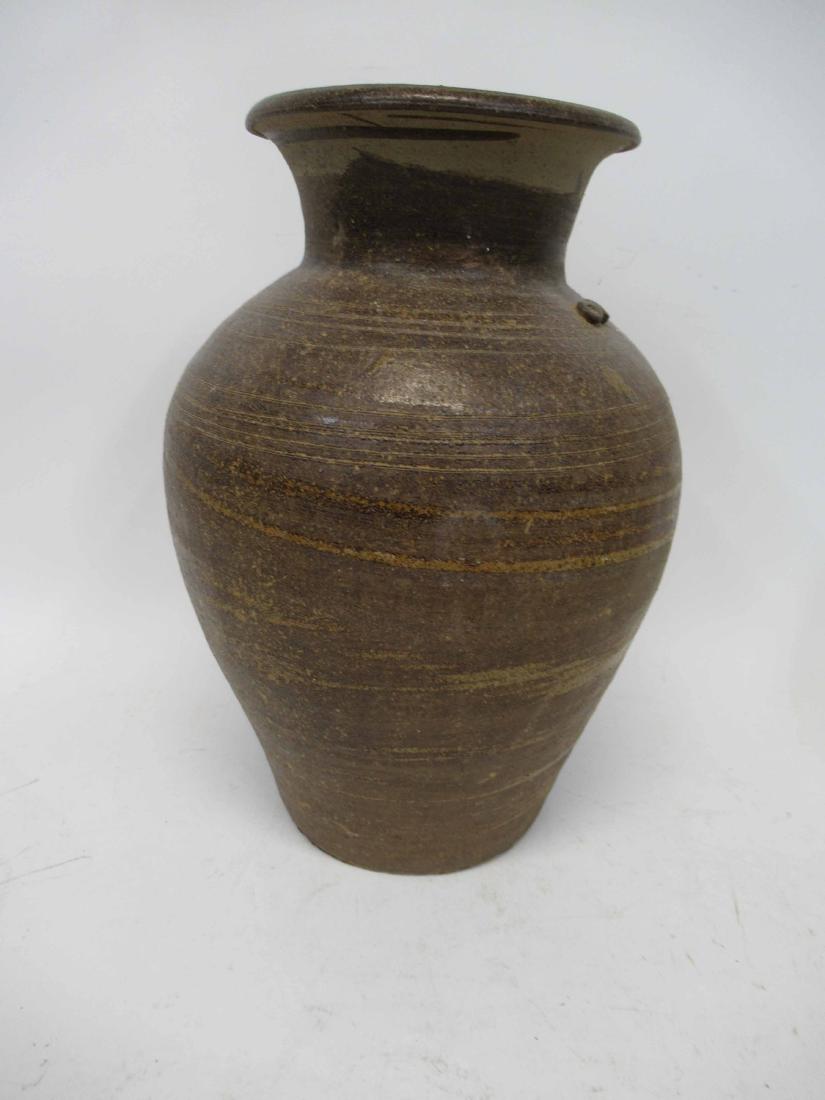 Modern Earthenware Vase: 13 1/2" tall x 9" dia