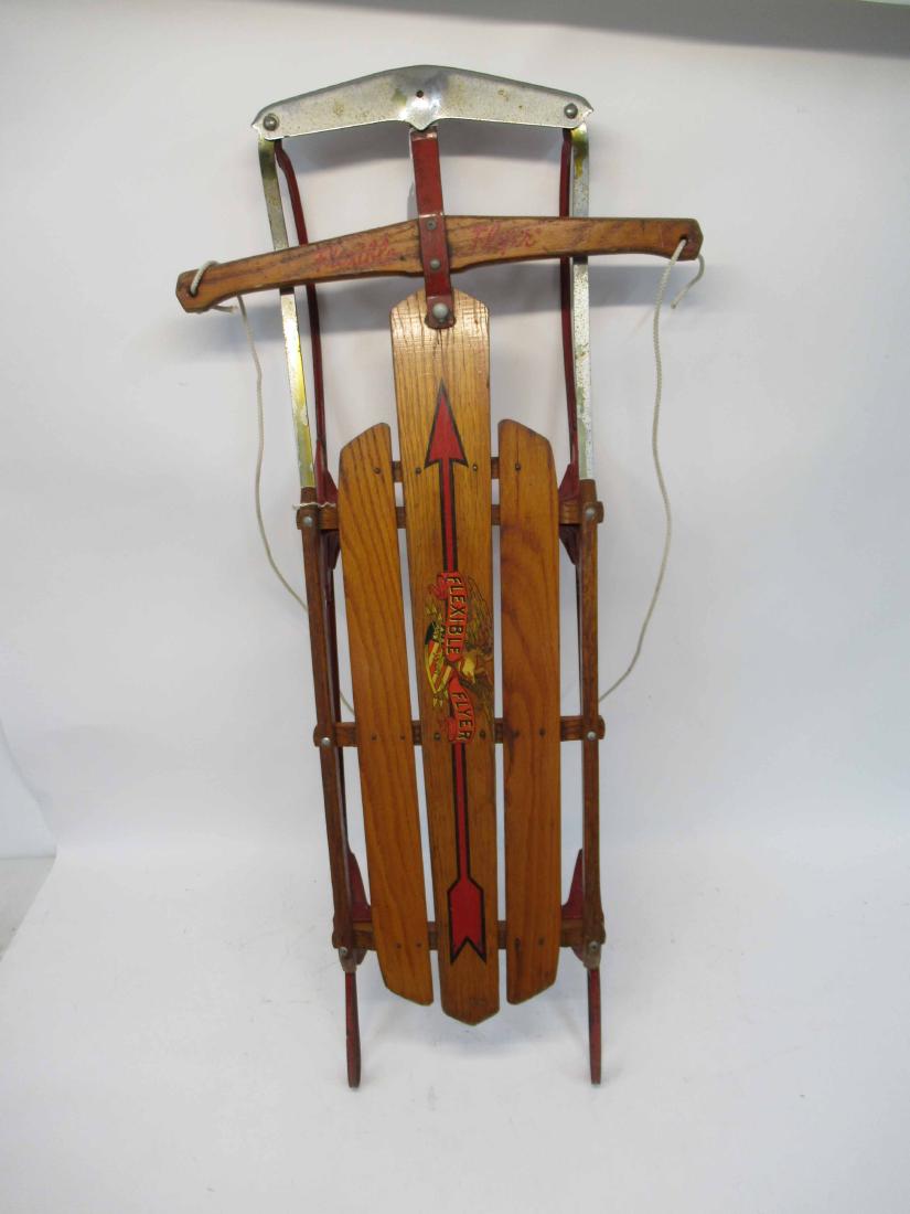 Flexible Flyer Child's Sled: Model #44. 45" long x 21" wide x 6 1/2" tall