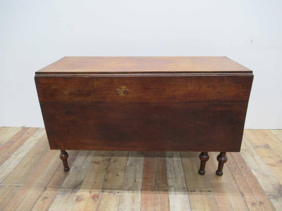 Antique Drop Leaf Table: 29" high x 46" wide x 55" long