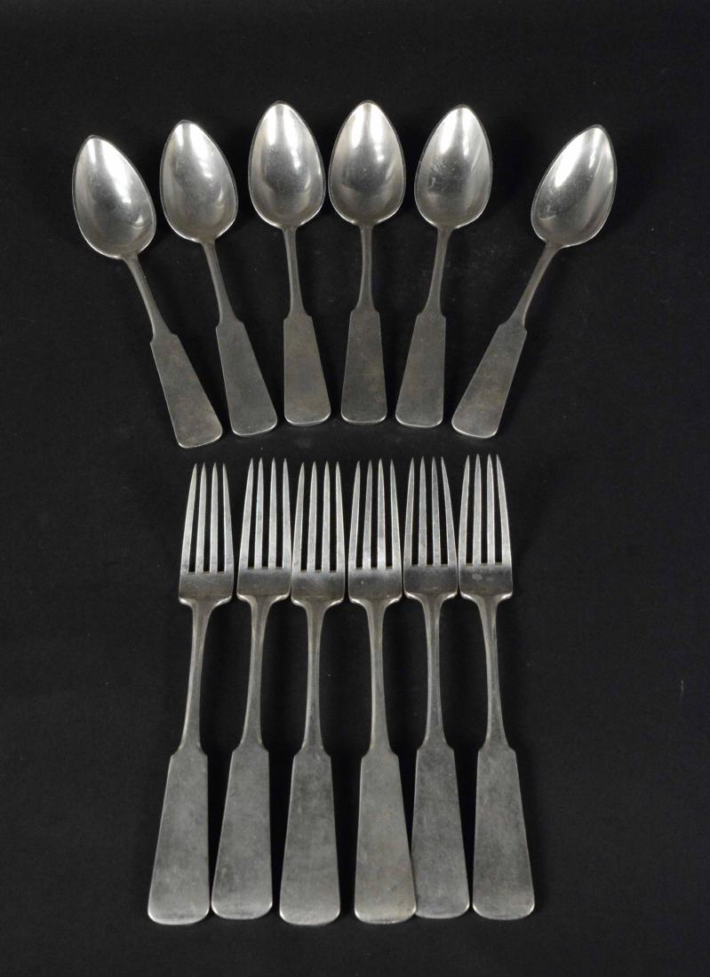 Set of Russian Imperial 84 Silver Flatware (1 of 7)