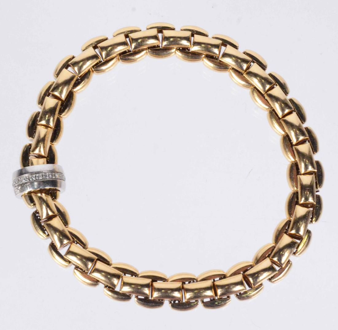 Fope 18K Rosa Gold Diamond Bracelet (1 of 4)