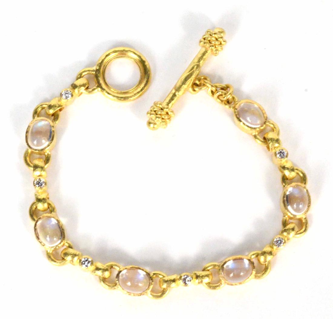 Elizabeth Locke 19K Gold Moonstone Bracelet (1 of 6)