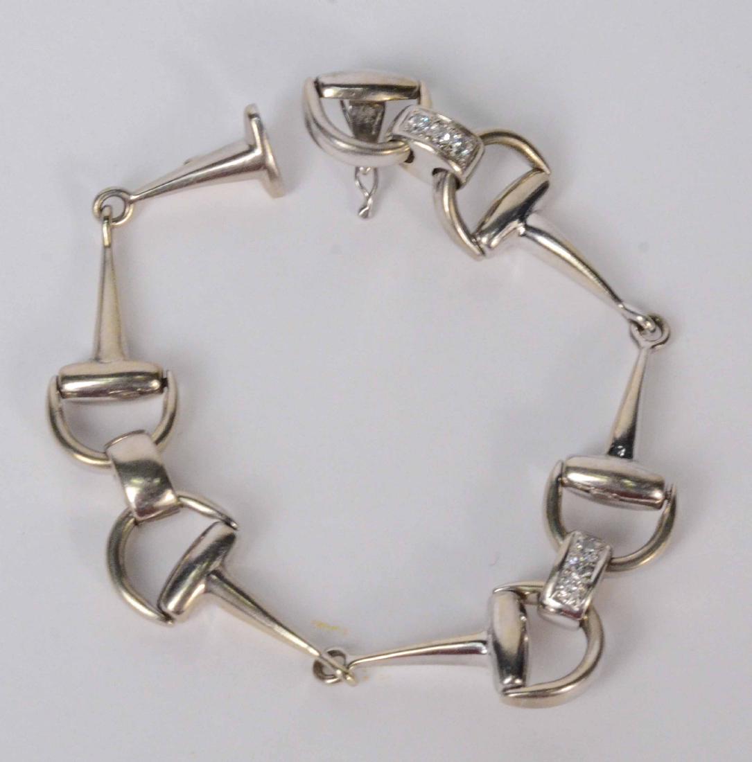 VanderMoore 14K White Gold Diamond Link Bracelet (1 of 4)