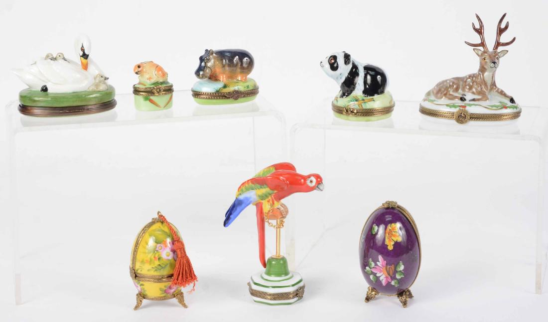 Seven Limoges Porcelain Boxes (1 of 18)