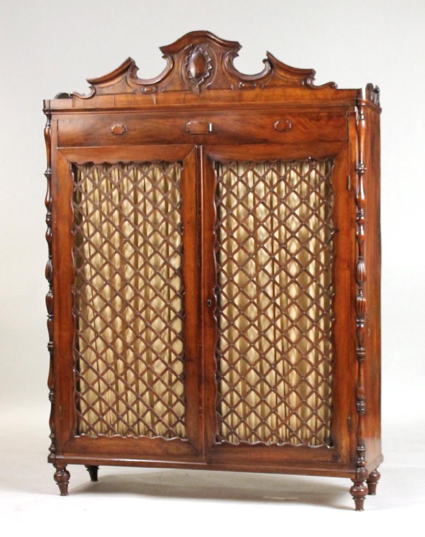 Continental Walnut Two Door Cabinet (1 of 7)