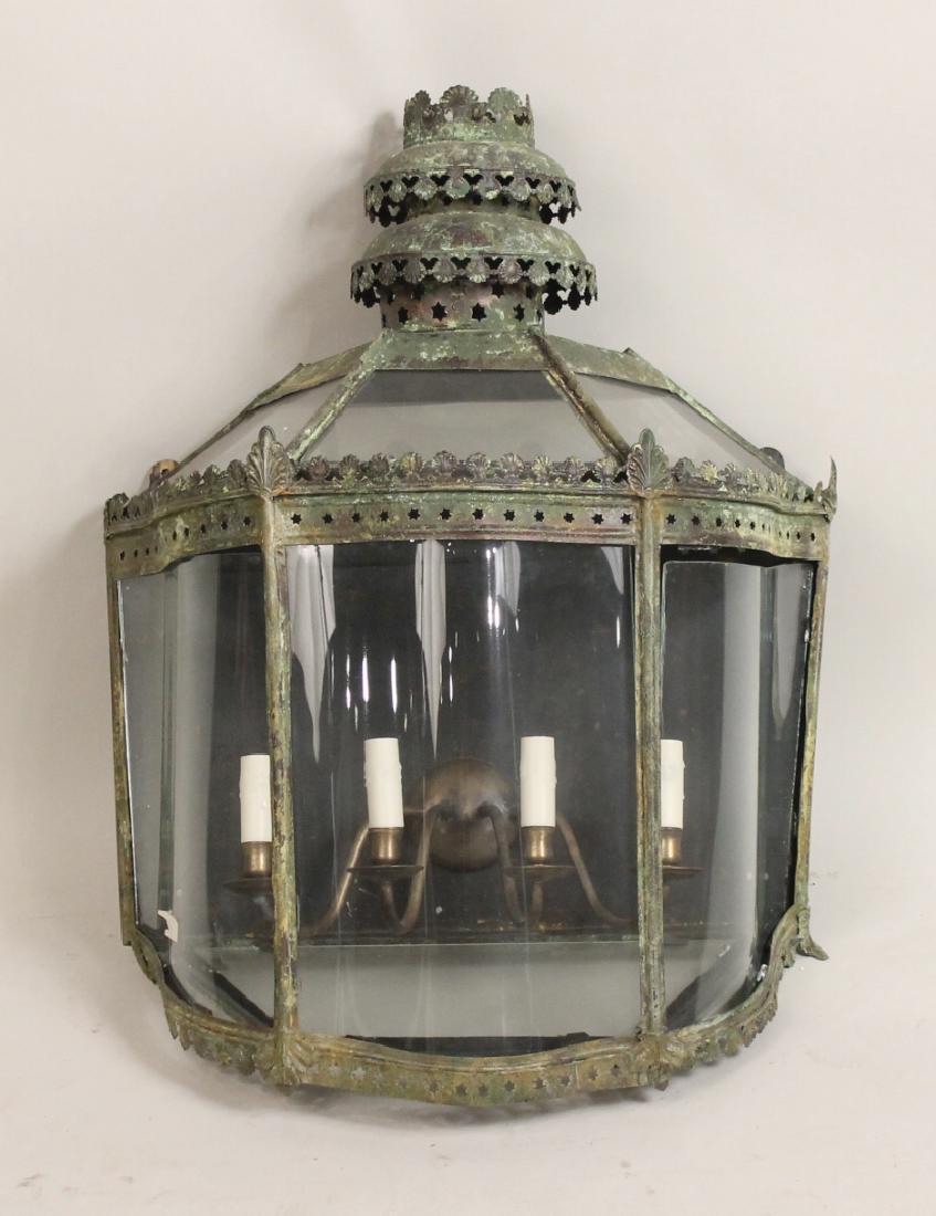 Molded Copper Large Wall Lantern (1 of 4)