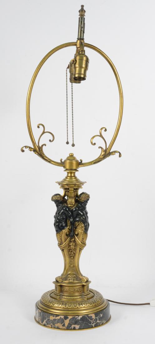 Beaux Arts Bronze and Marble Lamp (1 of 10)