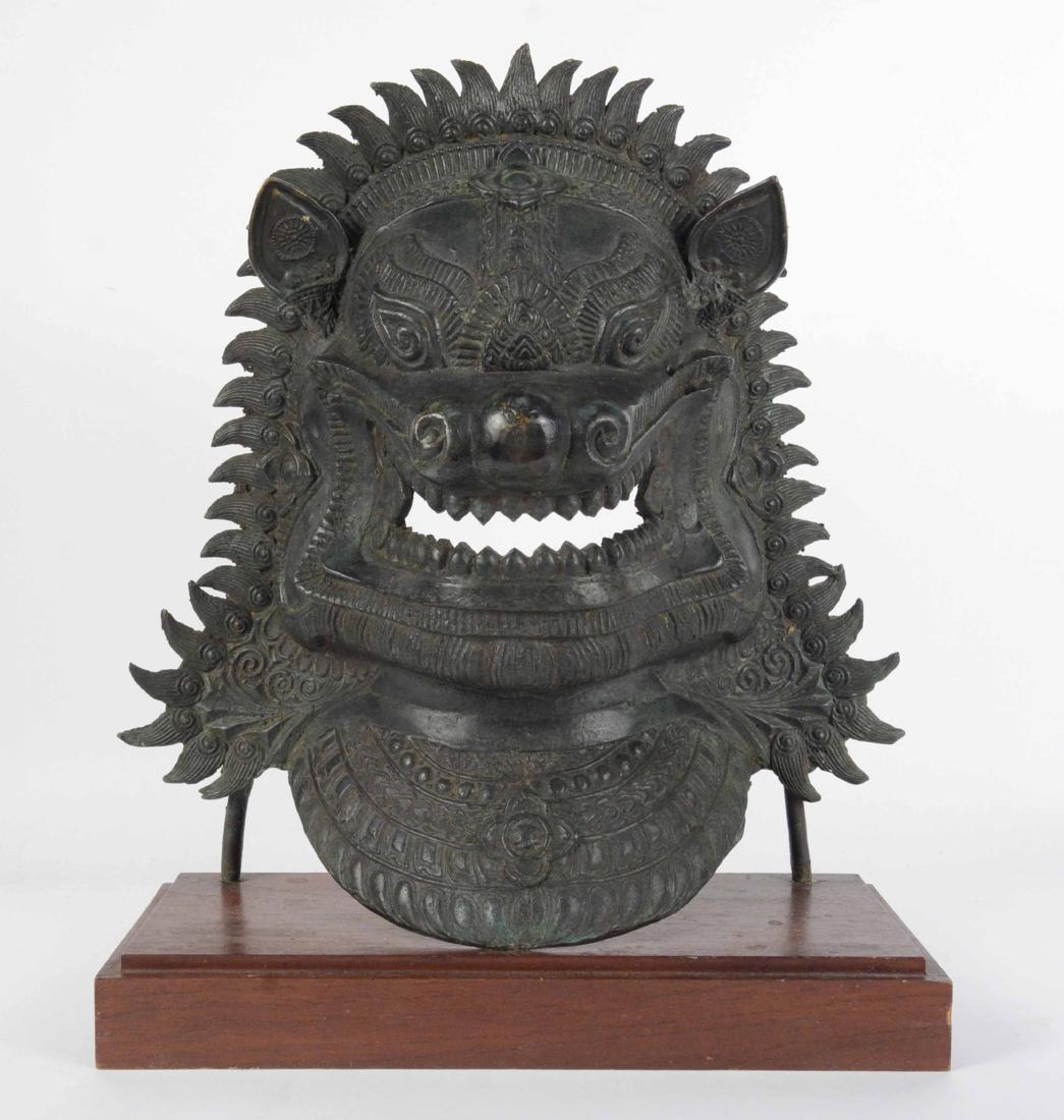 Southeast Asian Bronze Singha Mask (1 of 9)