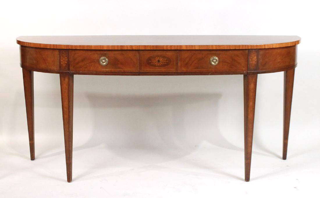 Federal Style Inlaid Bowfront Sideboard (1 of 6)