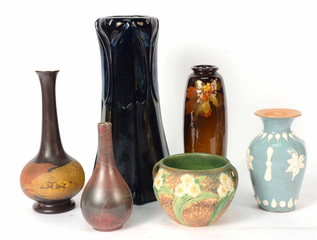 Six Art Pottery Vases (1 of 14)