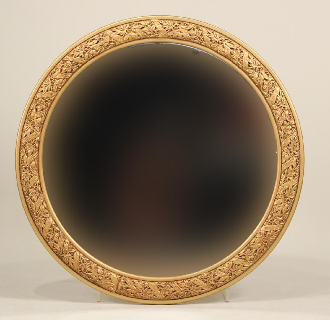 Neoclassical Style Circular Giltwood Mirror (1 of 3)