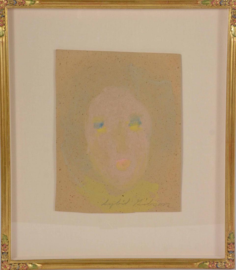 Pastel on Paper, Sybil Gibson: Framed, girl in a yellow top, pencil signed lower right, (American, 1908-1995) 13 1/2"h x 10"w sight