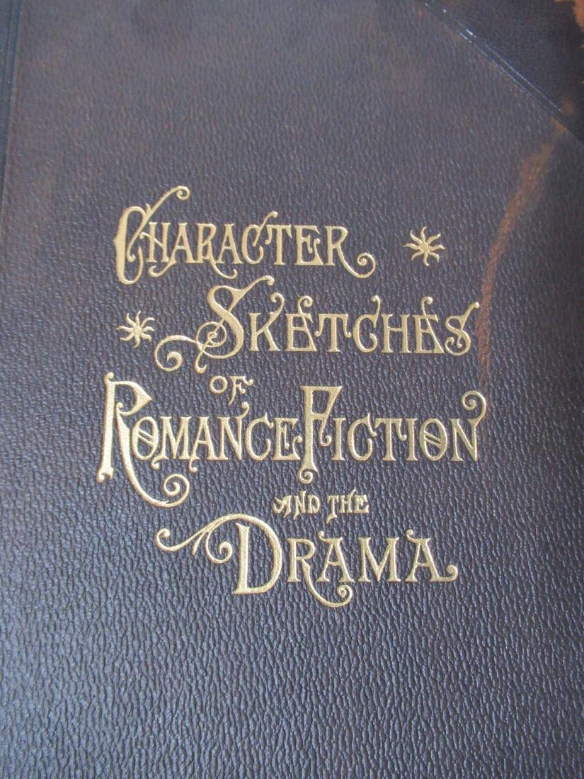 8 Vol. Character Sketches of Romance Fiction: And the drama copyright by Selmar Hess by Rev. E. Covham Brewer, leather bound cover.