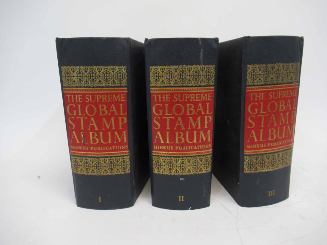 Three Volumes of The Supreme Global Stamp Album: 20th C.