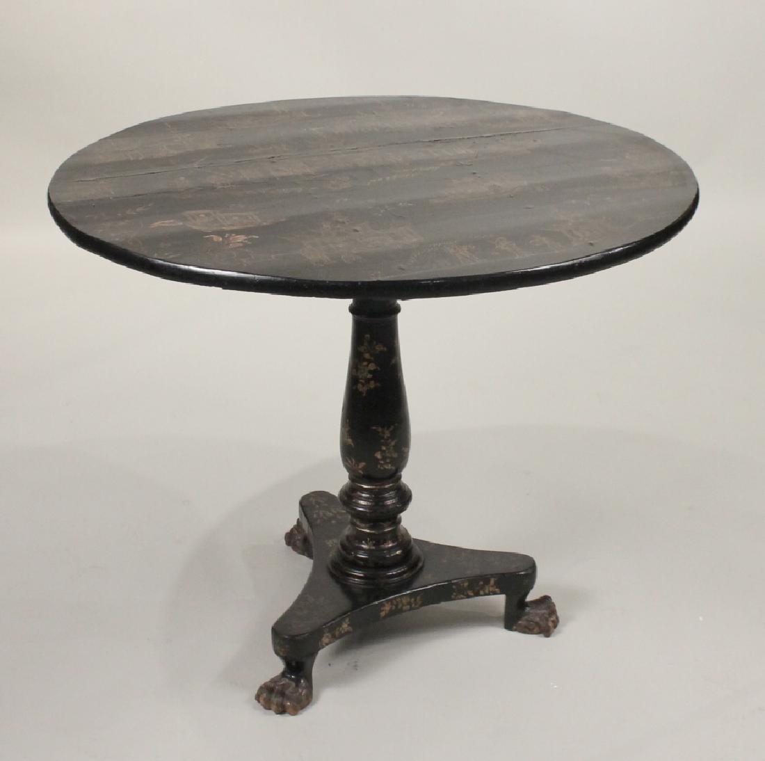 Chinoiserie-Decorated Tilt-Top Tea Table (1 of 8)