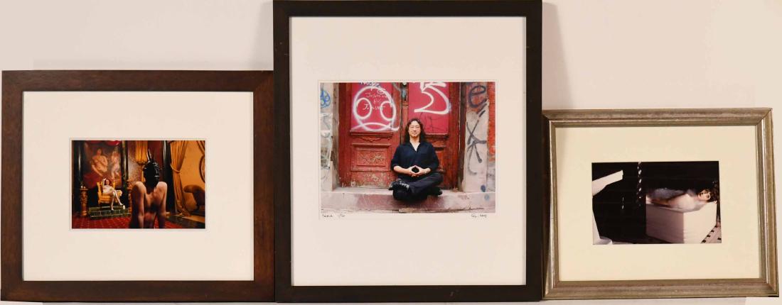 Color Photograph, Ed Satterwhite: Signed and dated l.r. Together with a color photograph titled "Black Bathroom" by Laurie Simmons with signature and date verso and a color photograph "From Pandora's Box, by Susan Meiselas with signat