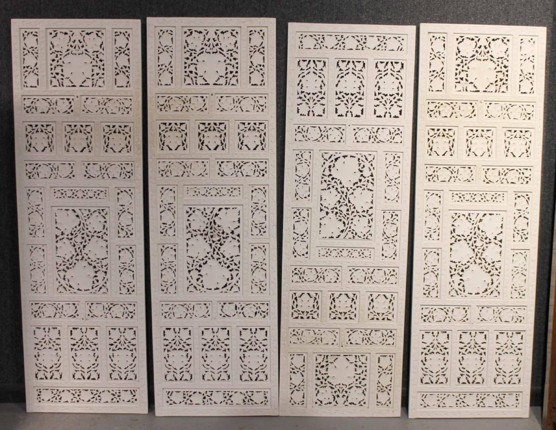 Four White-Painted Folding Screen Panels (1 of 5)