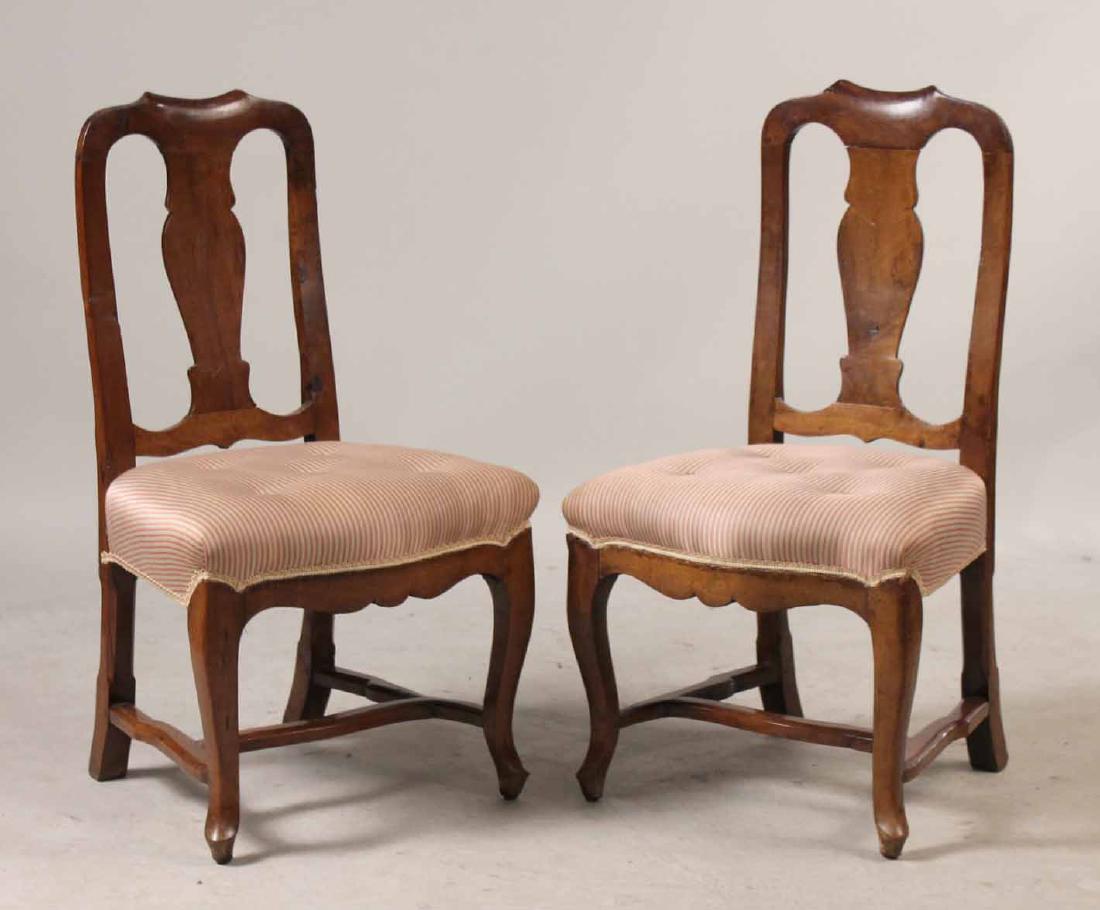 Two Queen Anne Walnut Diminutive Side Chairs (1 of 7)
