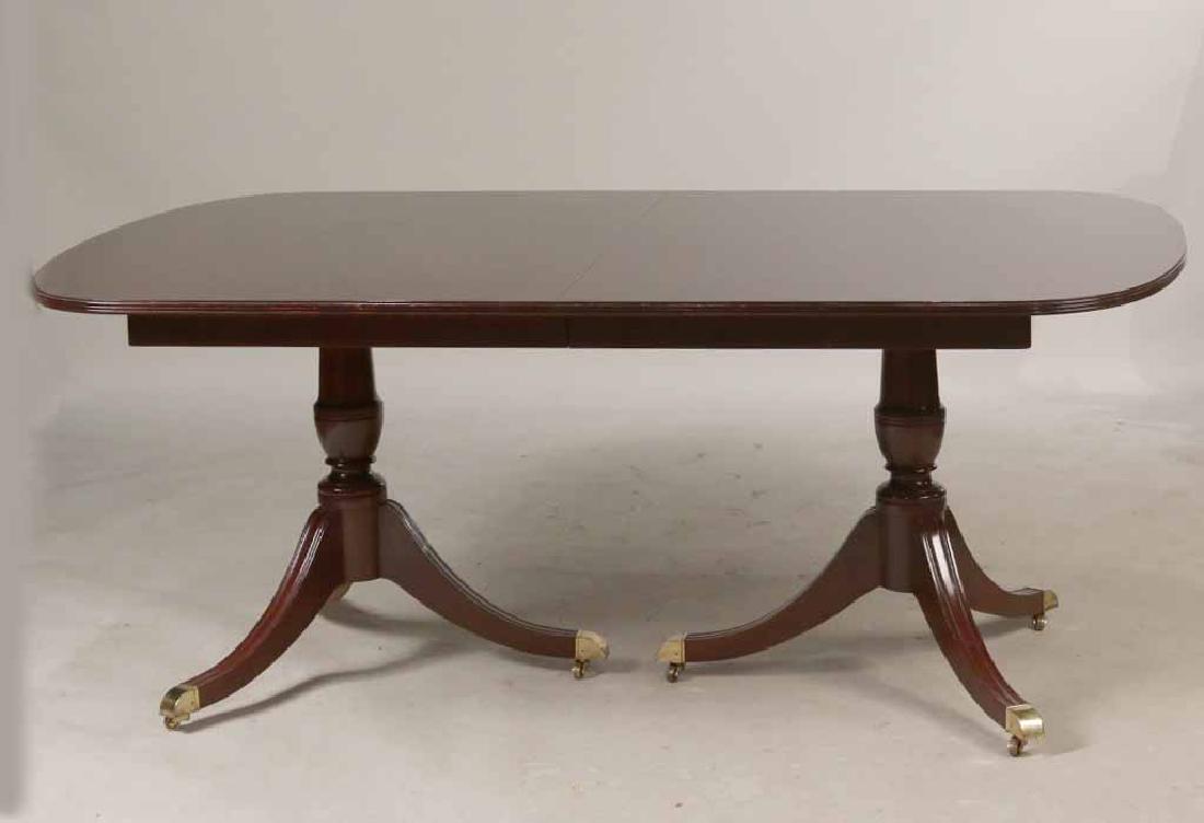 Federal Style Mahogany Two Pedestal Dining Table (1 of 3)