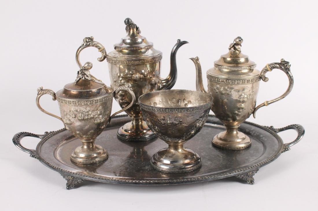 Four Piece Silver Plated Tea & Coffee Service (1 of 7)