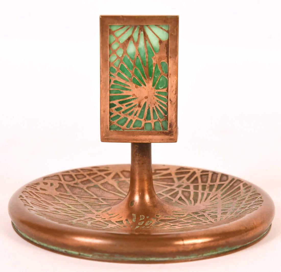 Tiffany Studios Copper Pine Needle Ashtray (1 of 6)