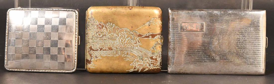 Large Engine Turned Sterling Cigarette Case (1 of 8)