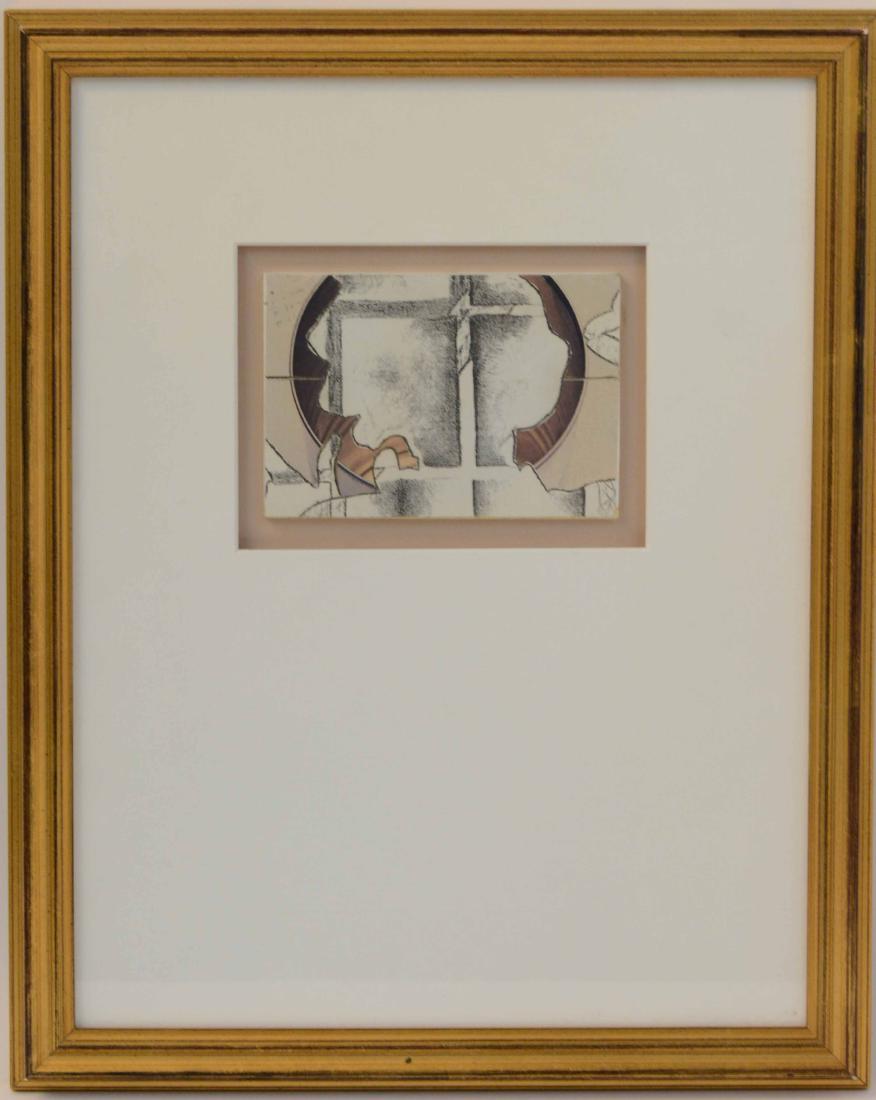 Mixed Media on Paper, Artist Unknown: 20/21st c. collage. 4"h x 6"w