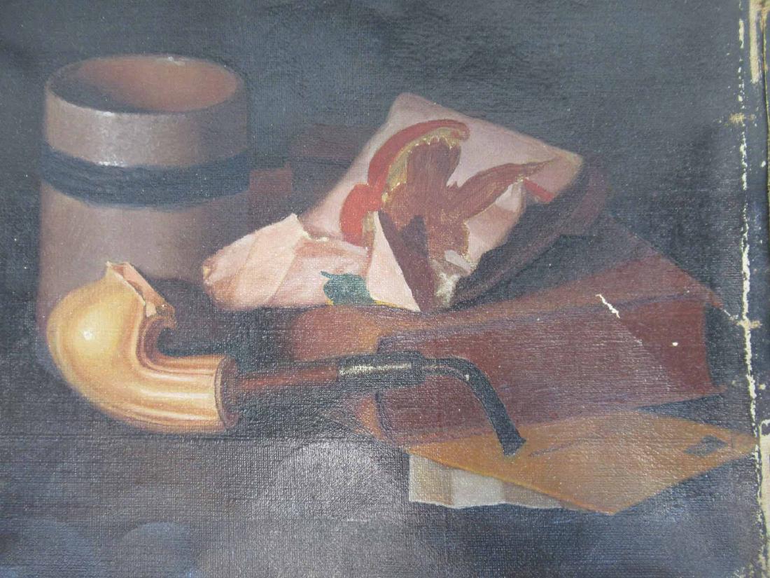 Oil on Canvas Still Life: 19c. In the manner of John F. Peto. 9" x 12"