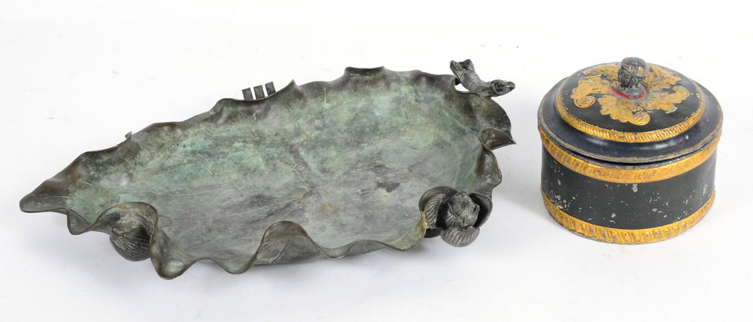 Bronze Leaf Form Dish (1 of 3)