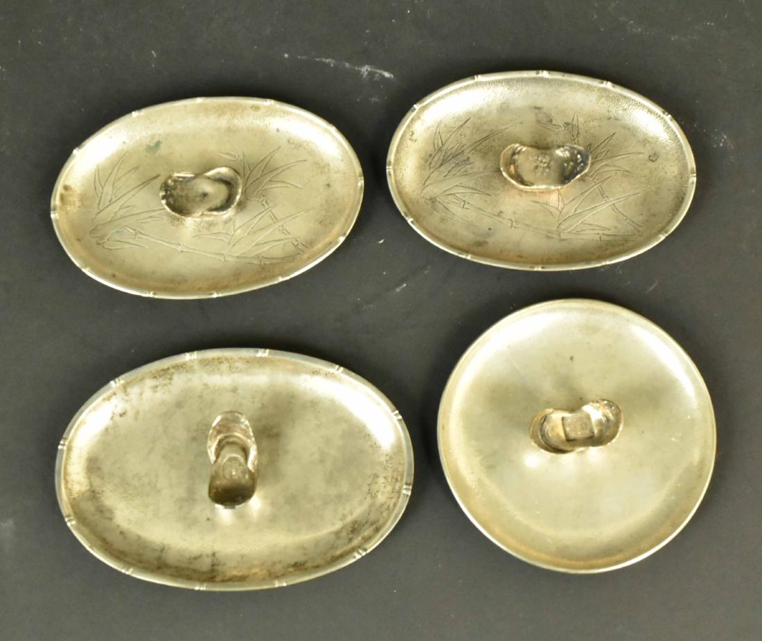 Four Chinese Silver Ash Trays (1 of 13)