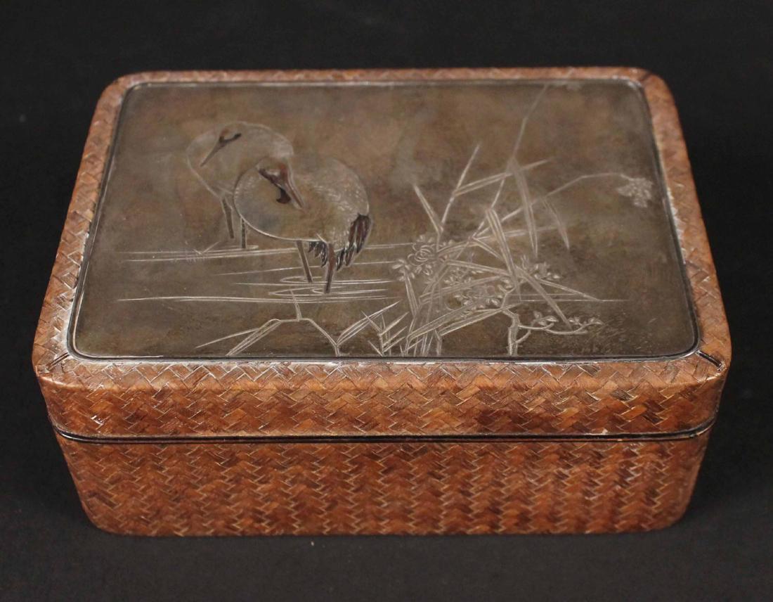 Japanese Silver-Mounted Table Box (1 of 4)