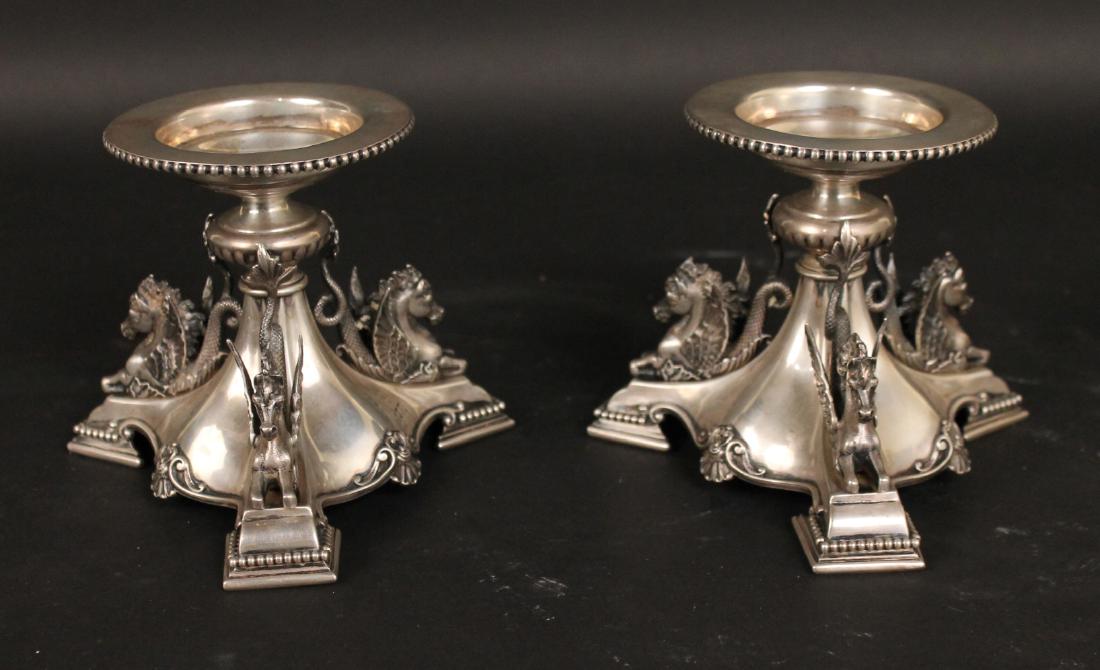 Pair of Edwardian Silver Bases For Compotes (1 of 1)