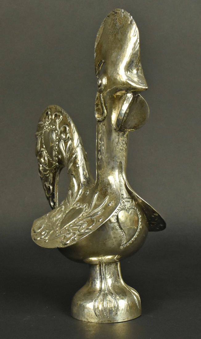 Portuguese Silver Figure of a Rooster (1 of 1)
