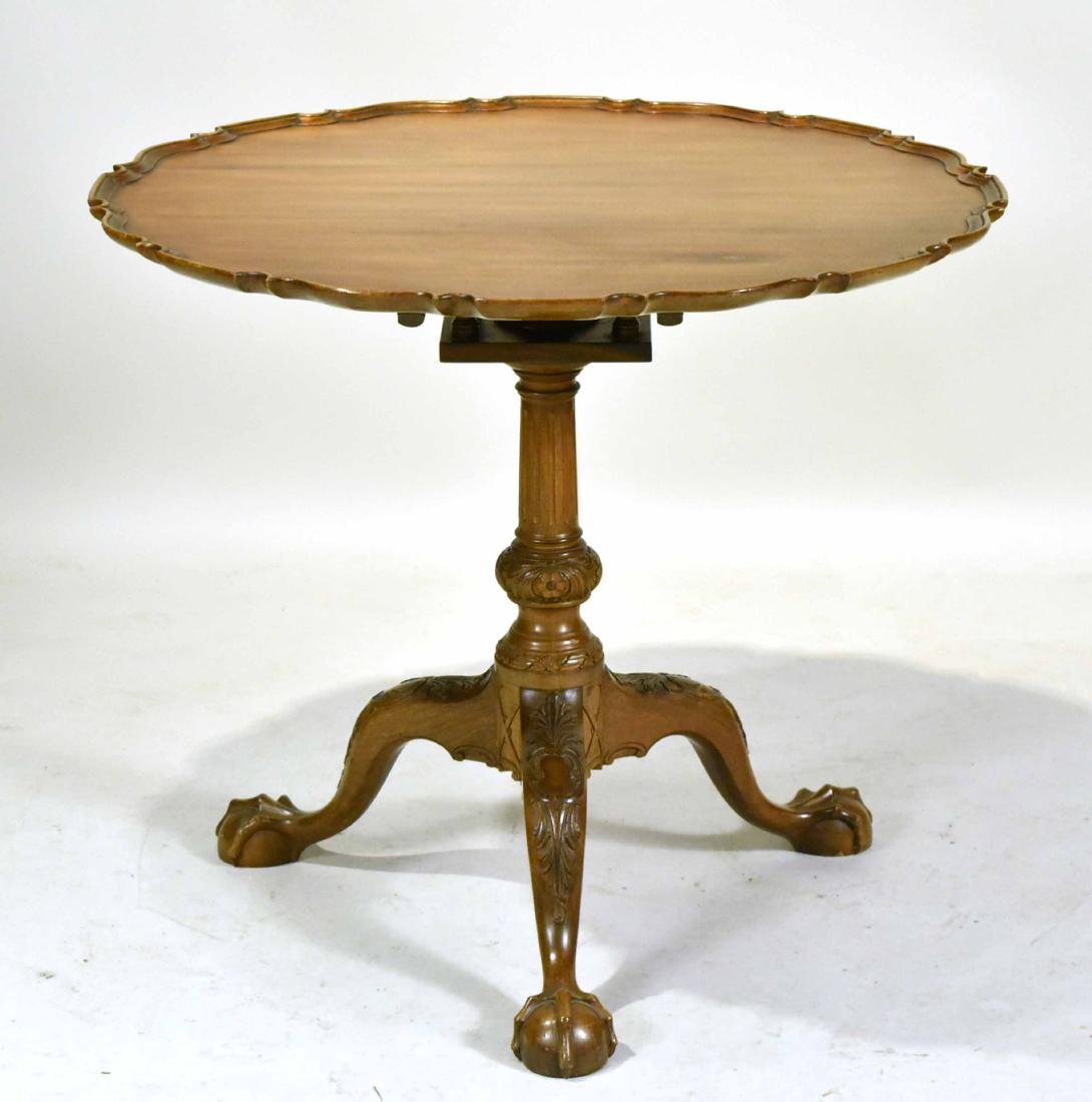 Chippendale Mahogany Bird-Cage Tea Table (1 of 7)
